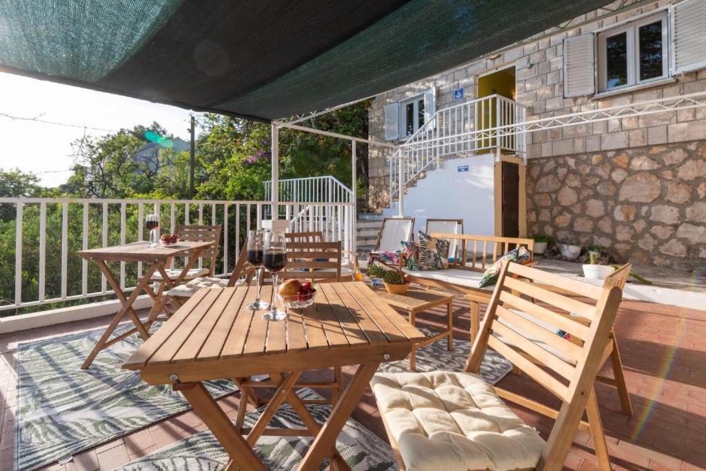 Villa Diamond Sea - Vacation House With Private Parking And A Big Terrace Over The Sea Dubrovnik Exterior foto